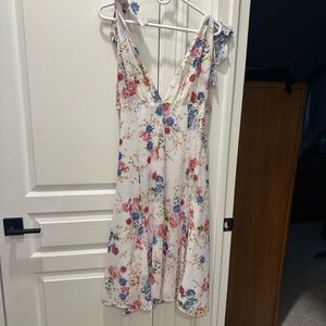 LPA floral, tie strap dress
